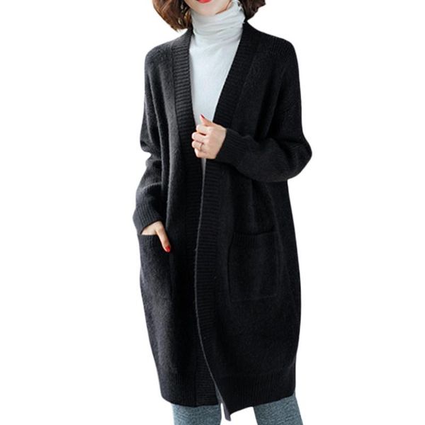 women's knits & tees women knitted cardigan, solid color long sleeve open front knitwear with pockets spring autumn, White
women's knits & tees women knitted cardigan, solid color long sleeve open front knitwear with pockets spring autumn, White