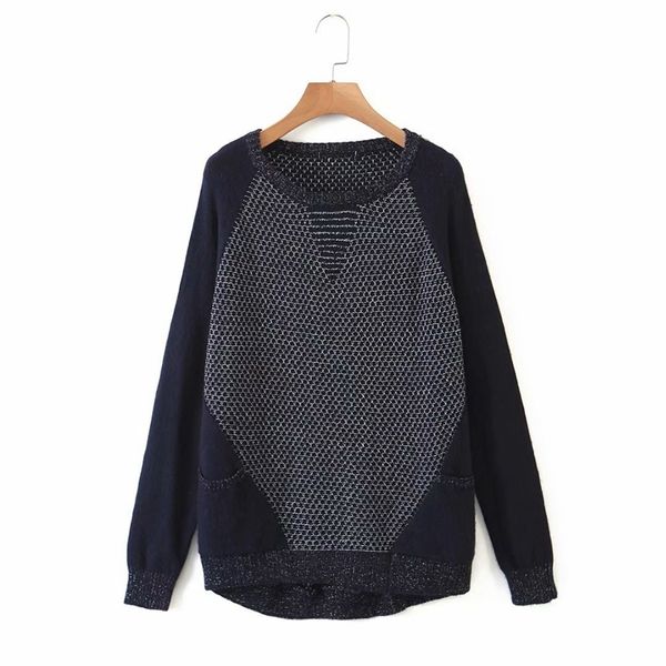 women casual patchwork sweaters o neck pullover knitwear autumn loose vintage street pullovers xz2578 210525, White;black
women casual patchwork sweaters o neck pullover knitwear autumn loose vintage street pullovers xz2578 210525, White;black