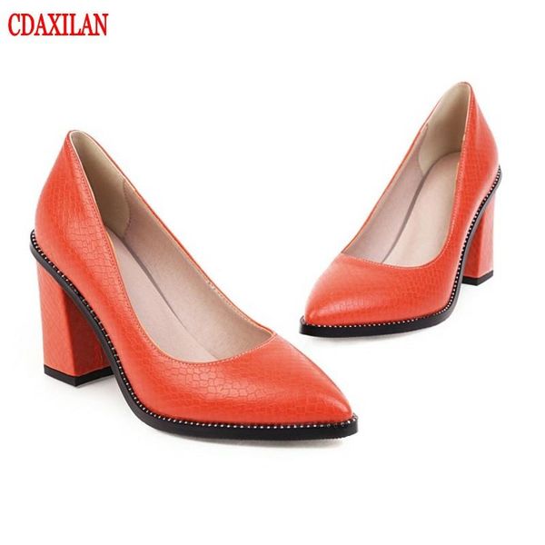 dress shoes cdaxialn arrival pumps women pu leather pointed toe high heels square shallow ladies party fashion spring, Black
dress shoes cdaxialn arrival pumps women pu leather pointed toe high heels square shallow ladies party fashion spring, Black