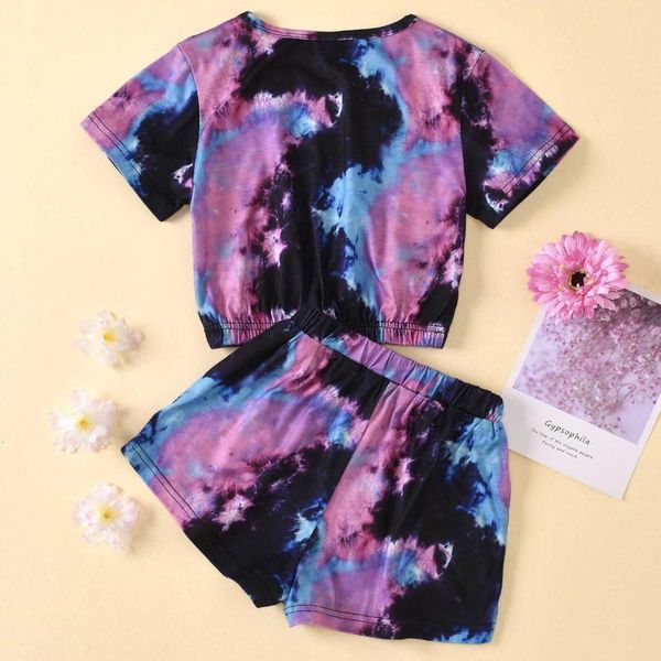clothing sets summer toddler girls clothes tie-dye print round collar short sleeve pullover elastic waist tracksuit children, White
clothing sets summer toddler girls clothes tie-dye print round collar short sleeve pullover elastic waist tracksuit children, White