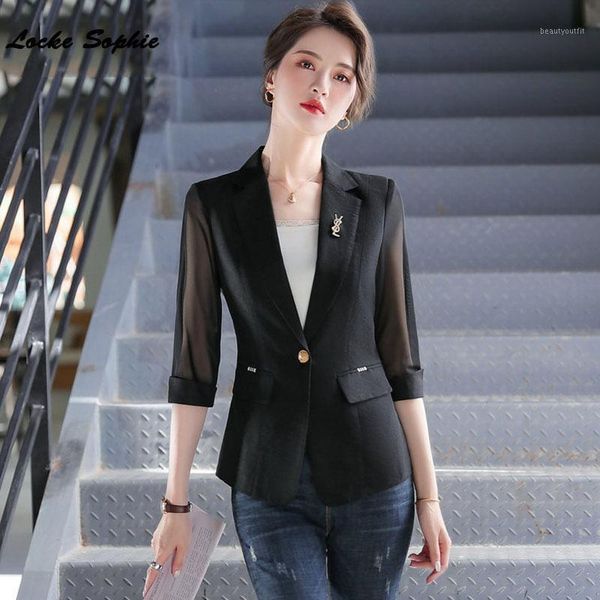 women's suits & blazers 1pcs plus size coats 2021 summer cotton mesh splicing hollow small jackets ladies skinny, White;black
women's suits & blazers 1pcs plus size coats 2021 summer cotton mesh splicing hollow small jackets ladies skinny, White;black