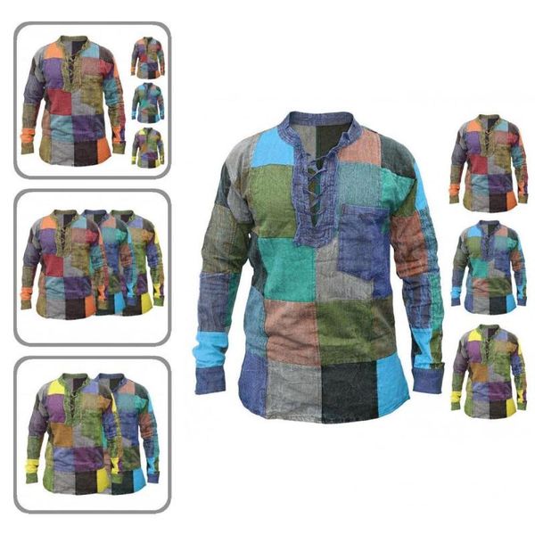 men's casual shirts stylish colorful long sleeve autumn quick dry pocket for going out, White;black
men's casual shirts stylish colorful long sleeve autumn quick dry pocket for going out, White;black