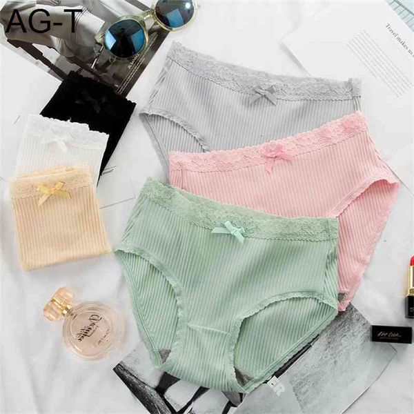 independent thread medium waist cotton underwear women lace buttock tucking breathable striped women's briefs, Black;pink
independent thread medium waist cotton underwear women lace buttock tucking breathable striped women's briefs, Black;pink