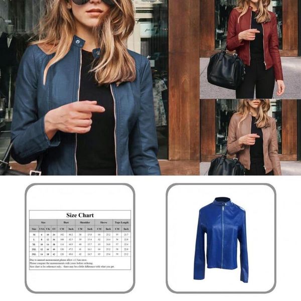 women's jackets skin-friendly trendy faux leather jacket coat all-matched long sleeve for working, Black;brown
women's jackets skin-friendly trendy faux leather jacket coat all-matched long sleeve for working, Black;brown