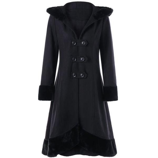 christmas halloween black gothic hooded overcoat autumn winter women coat female mid-long double breasted slim woolen coats 211130
christmas halloween black gothic hooded overcoat autumn winter women coat female mid-long double breasted slim woolen coats 211130