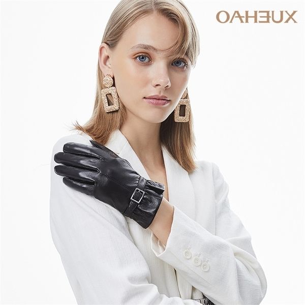 xuehao leather gloves women's sheepskin warm autumn and winter plush thickened touch screen outdoor driving riding, Black
xuehao leather gloves women's sheepskin warm autumn and winter plush thickened touch screen outdoor driving riding, Black