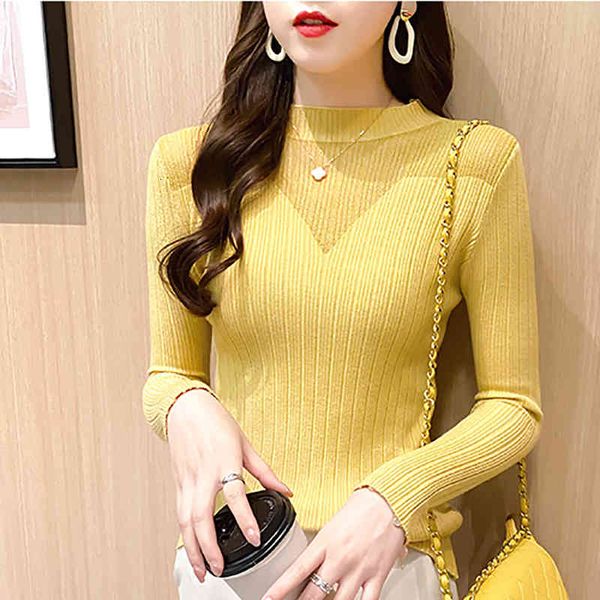 women's sweaters shintimes spring autumn half turtleneck mesh hollow out long sleeve sweater women knitted korean pullover woman pull f, White;black
women's sweaters shintimes spring autumn half turtleneck mesh hollow out long sleeve sweater women knitted korean pullover woman pull f, White;black