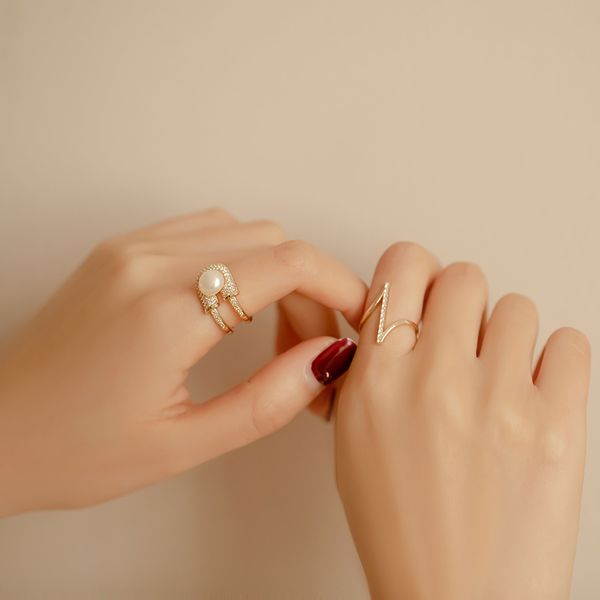 jiezi096 pearl ring female, japan and south korea advanced sense of fashion and personality niche design japanese light excessive, Silver
jiezi096 pearl ring female, japan and south korea advanced sense of fashion and personality niche design japanese light excessive, Silver