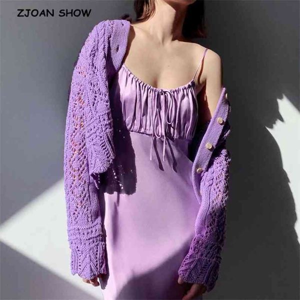 women lapel knitted hollow out hole cardigan sweater short vintage single-breasted buttons knitwear long sleeve jumper 210429, White;black
women lapel knitted hollow out hole cardigan sweater short vintage single-breasted buttons knitwear long sleeve jumper 210429, White;black