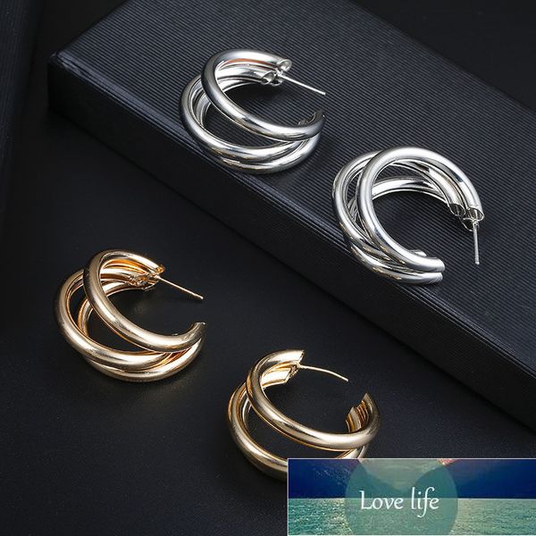 vintage stud anting-anting untuk wanita warna emas besar geometris laporan fashion perhiasan, Golden;silver 
vintage stud anting-anting untuk wanita warna emas besar geometris laporan fashion perhiasan, Golden;silver