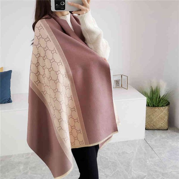 autumn and winter letter brushed scarf female 2021 new imitation cashmere double-sided air conditioning shawl thickened warm bib, Blue;gray
autumn and winter letter brushed scarf female 2021 new imitation cashmere double-sided air conditioning shawl thickened warm bib, Blue;gray