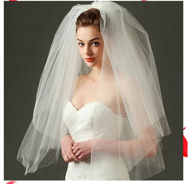 bridal veils 2021 wholsale two layears white ivory wedding veil short tulle accessories, Black
bridal veils 2021 wholsale two layears white ivory wedding veil short tulle accessories, Black