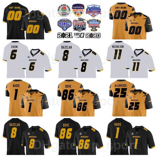 ncaa college football missouri tigers jersey men 8 connor bazelak 1 tyler badie 86 tauskie dove 6 keke chism 25 blaze alldredge 11 devin nic, Black
ncaa college football missouri tigers jersey men 8 connor bazelak 1 tyler badie 86 tauskie dove 6 keke chism 25 blaze alldredge 11 devin nic, Black
