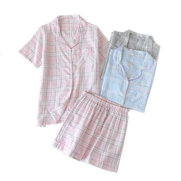 women's sleepwear lovers simple style pajamas set comfort gauze cotton loose men and women plaid turn-down collar homewear breatha, Black;red
women's sleepwear lovers simple style pajamas set comfort gauze cotton loose men and women plaid turn-down collar homewear breatha, Black;red