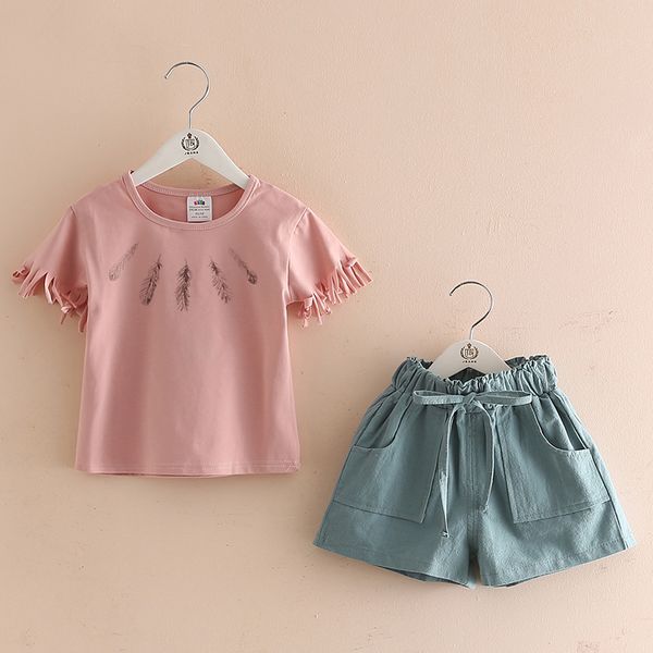 girls clothing set summer 3-10t years old kids girl solid color cut sleeve t shirt+shorts drawstring 2 piece tracksuit set, White;black
girls clothing set summer 3-10t years old kids girl solid color cut sleeve t shirt+shorts drawstring 2 piece tracksuit set, White;black