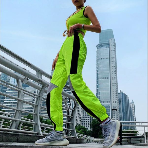 women's pants & capris fluorescent color stitching contrast casual trousers high waist fashion streetwear patchwork, Black;white
women's pants & capris fluorescent color stitching contrast casual trousers high waist fashion streetwear patchwork, Black;white