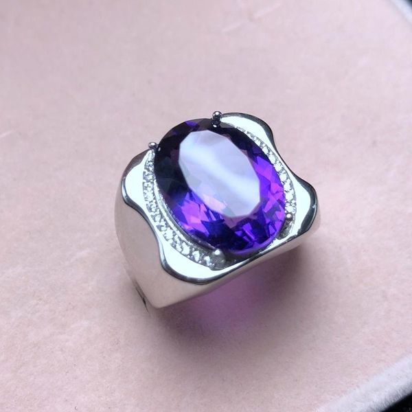 cluster rings recommended by the owner, men's ring, mysterious purple, natural amethyst, made of 925 sterling silver, Golden;silver
cluster rings recommended by the owner, men's ring, mysterious purple, natural amethyst, made of 925 sterling silver, Golden;silver