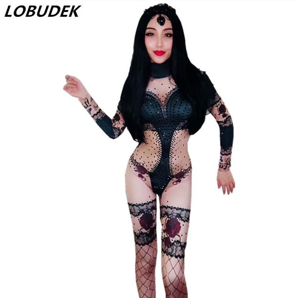 women's jumpsuits & rompers bar jumpsuit stretch female costumes singer dancer stage dancing dj performance clothing star party prom, Black;white
women's jumpsuits & rompers bar jumpsuit stretch female costumes singer dancer stage dancing dj performance clothing star party prom, Black;white