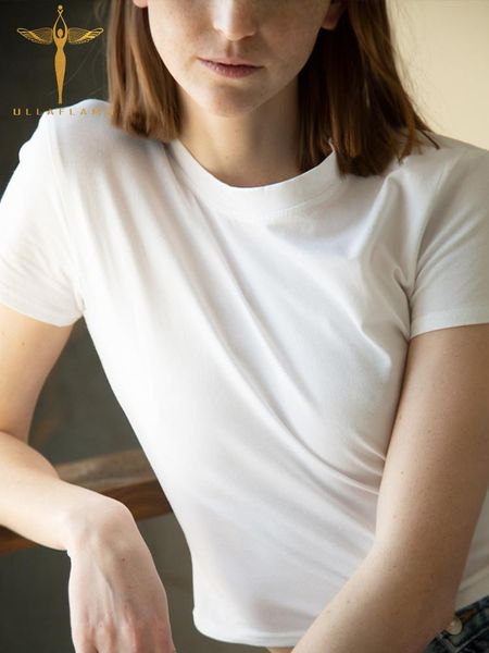 women's t-shirt round neck short sleeve slim basic crop women tshirt casual commuter tee-shirt cotton elastic bottoming female t-shirts, White
women's t-shirt round neck short sleeve slim basic crop women tshirt casual commuter tee-shirt cotton elastic bottoming female t-shirts, White