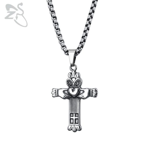 pendant necklaces zs heart cross necklace for men stainless steel jewelry hip hop male biker rock roll punk, Silver
pendant necklaces zs heart cross necklace for men stainless steel jewelry hip hop male biker rock roll punk, Silver
