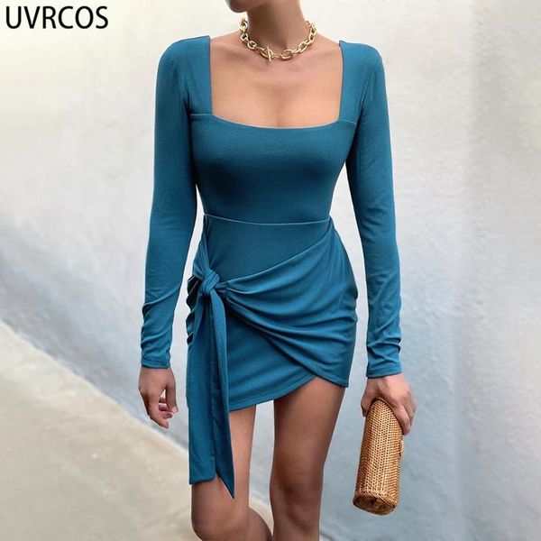 casual dresses uvrcos solid color elegance bodycon dress 2021 fashion autumn long sleeve square neck backless bandage aesthetic party clubwe, Black;gray
casual dresses uvrcos solid color elegance bodycon dress 2021 fashion autumn long sleeve square neck backless bandage aesthetic party clubwe, Black;gray