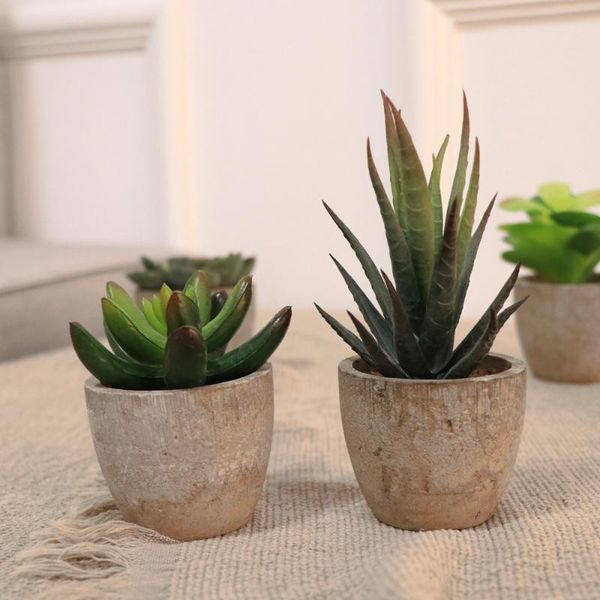 5pcs retro artificial succulents simulation green plants creative fake potted bonsai decor for home decorative flowers & wreaths
5pcs retro artificial succulents simulation green plants creative fake potted bonsai decor for home decorative flowers & wreaths