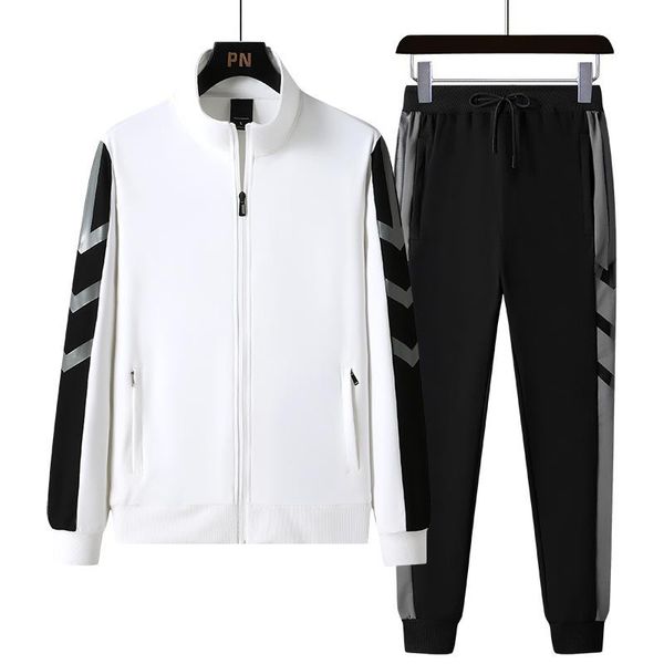 running sets 2021 sports men tracksuit mens set plaid training zipper suit autumn male sweatshirt, Black;blue
running sets 2021 sports men tracksuit mens set plaid training zipper suit autumn male sweatshirt, Black;blue