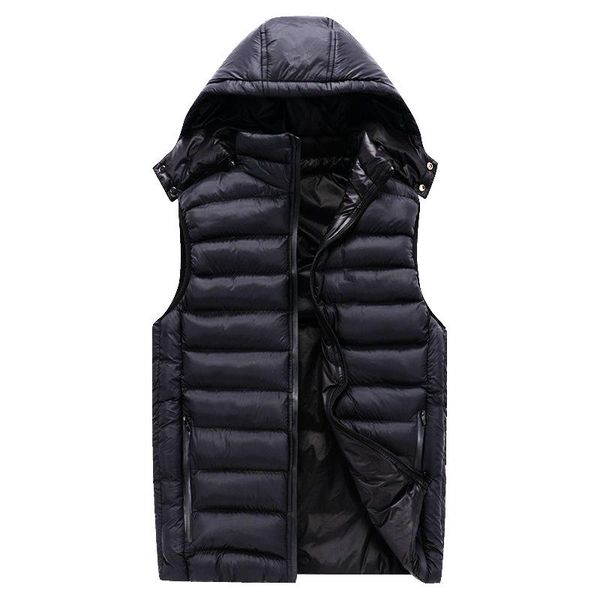mens jacket without sleeves men's vest winter detachable hat fashion simple warm thick cotton hoodie double-sided wear vests, Black;white
mens jacket without sleeves men's vest winter detachable hat fashion simple warm thick cotton hoodie double-sided wear vests, Black;white