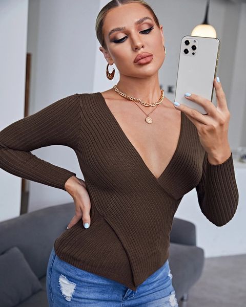 women's sweaters autumn female winter sweaters with long-range asymmetric hem women's v-neck jumpers y2k sweatshirt 91tg, White;black
women's sweaters autumn female winter sweaters with long-range asymmetric hem women's v-neck jumpers y2k sweatshirt 91tg, White;black