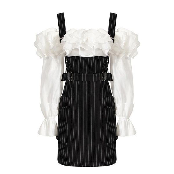 casual dresses french style vintage fake two-piece shoulder ear stitching long sleeve square-neck bandage dress all-matching fit autumn, Black;gray
casual dresses french style vintage fake two-piece shoulder ear stitching long sleeve square-neck bandage dress all-matching fit autumn, Black;gray