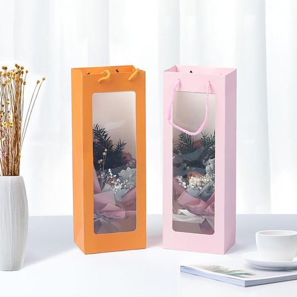 gift wrap 1pc flower paper boxes clear window transparant square shape portable packing bags
gift wrap 1pc flower paper boxes clear window transparant square shape portable packing bags