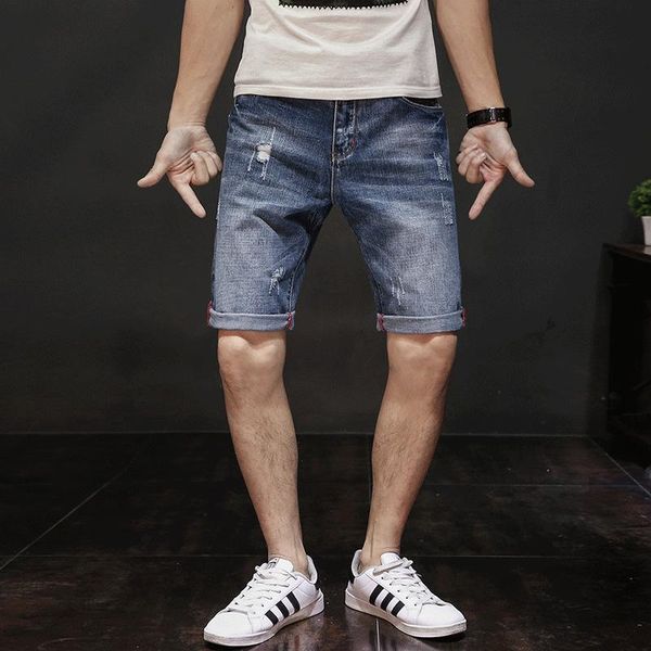men's jeans hollow short denim shorts brand clothing 98% pure cotton breathable plus size summer five-point with, Blue
men's jeans hollow short denim shorts brand clothing 98% pure cotton breathable plus size summer five-point with, Blue