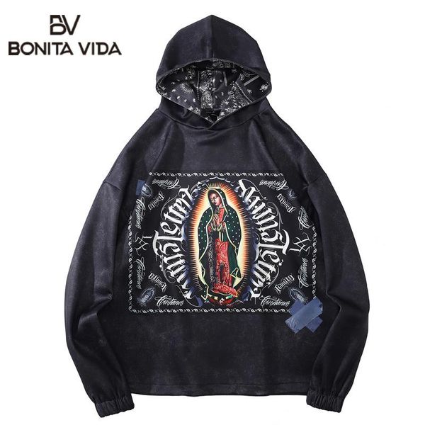 men's hoodies & sweatshirts vida thin hooded streetwear hip hop virgin mary print men harajuku punk rock gothic, Black
men's hoodies & sweatshirts vida thin hooded streetwear hip hop virgin mary print men harajuku punk rock gothic, Black