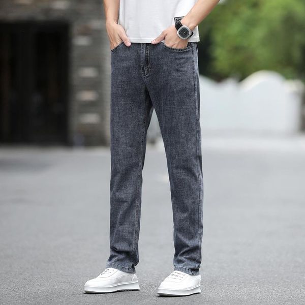 men's jeans summer thin straight loose 2021 slim casual trendy smoky gray trousers, Blue
men's jeans summer thin straight loose 2021 slim casual trendy smoky gray trousers, Blue