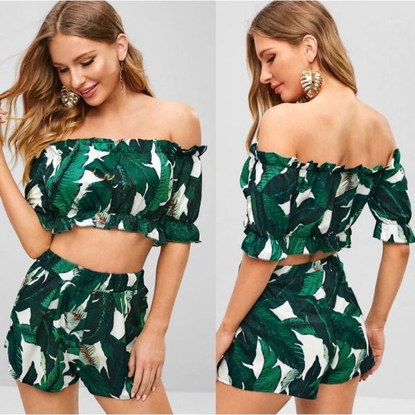 women's casual suit bubble sleeve print short-sleeved t-shirt + high waist wide leg shorts female two piece dress, White
women's casual suit bubble sleeve print short-sleeved t-shirt + high waist wide leg shorts female two piece dress, White