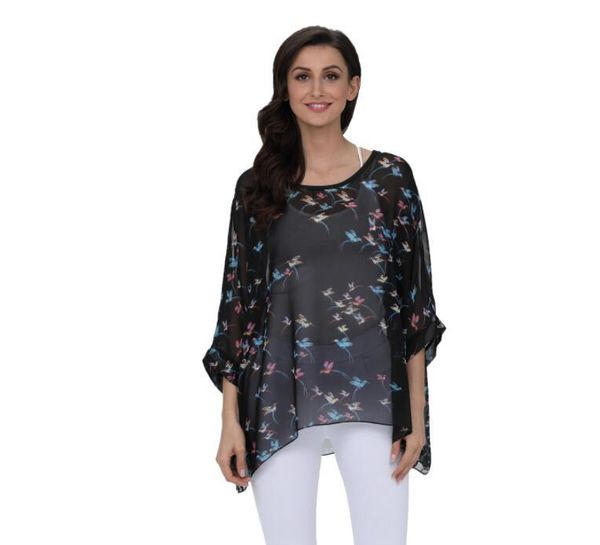 women's blouses & shirts women chiffon blouse shirt summer autumn batwing sleeve casual loose printed female sunscreen clothing, White
women's blouses & shirts women chiffon blouse shirt summer autumn batwing sleeve casual loose printed female sunscreen clothing, White