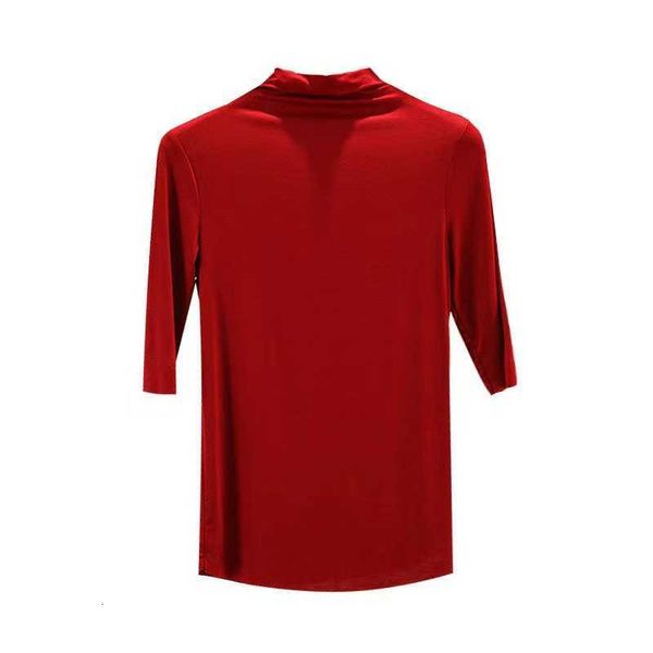 women's sweaters modal bottoming shirt senior autumn thin solid color half high neck five point sleeve slim fit medium sleeve women, White;black
women's sweaters modal bottoming shirt senior autumn thin solid color half high neck five point sleeve slim fit medium sleeve women, White;black
