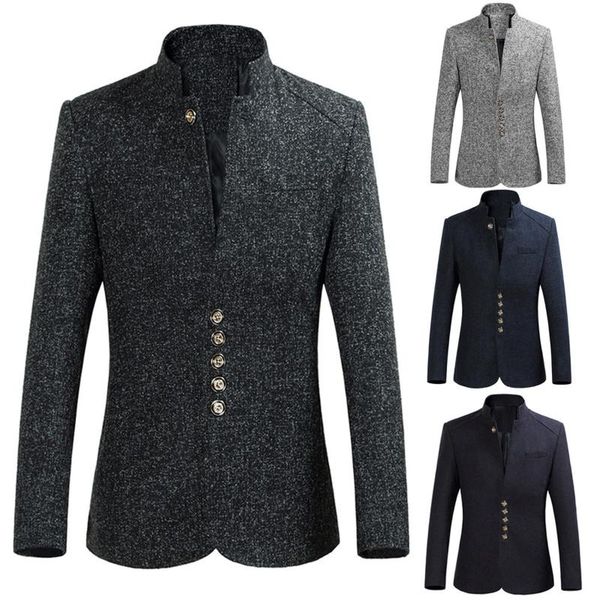 men's jackets telotuny autumn winter fashion vintage single-breasted suits large size long sleeve button solid color coat, Black;brown
men's jackets telotuny autumn winter fashion vintage single-breasted suits large size long sleeve button solid color coat, Black;brown