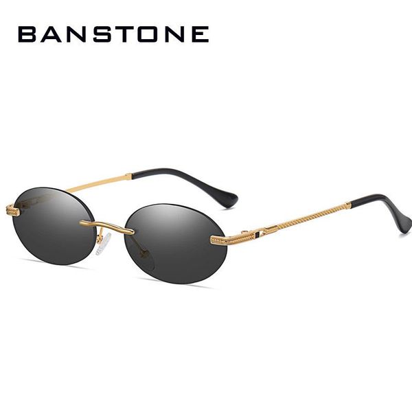 sunglasses retro punk oval women fashion rimless clear ocean gradient lens eyewear men shades uv400 colorful sun glasses, White;black 
sunglasses retro punk oval women fashion rimless clear ocean gradient lens eyewear men shades uv400 colorful sun glasses, White;black