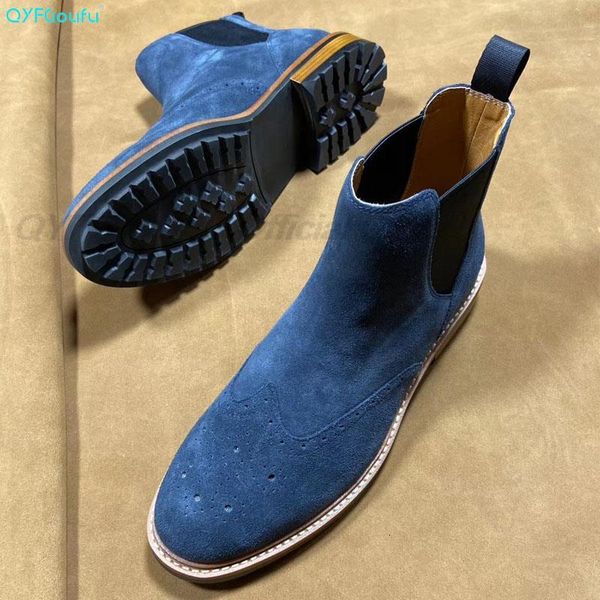 dress shoes luxury chelsea boots men suede genuine cow leather ankle original male short casual fashion blue khaki ng1y, Black
dress shoes luxury chelsea boots men suede genuine cow leather ankle original male short casual fashion blue khaki ng1y, Black