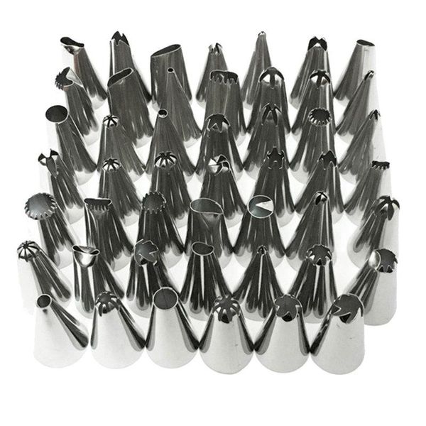 52pcs/multiple stainless steel nozzle tips diy cake decoration tool icing pipe cream pastry bag kitchen baking & tools
52pcs/multiple stainless steel nozzle tips diy cake decoration tool icing pipe cream pastry bag kitchen baking & tools