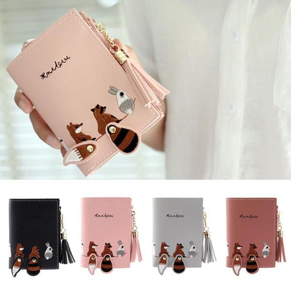 wallets female short embroidery animal pattern purse with tassel zipper card holder, Red;black
wallets female short embroidery animal pattern purse with tassel zipper card holder, Red;black