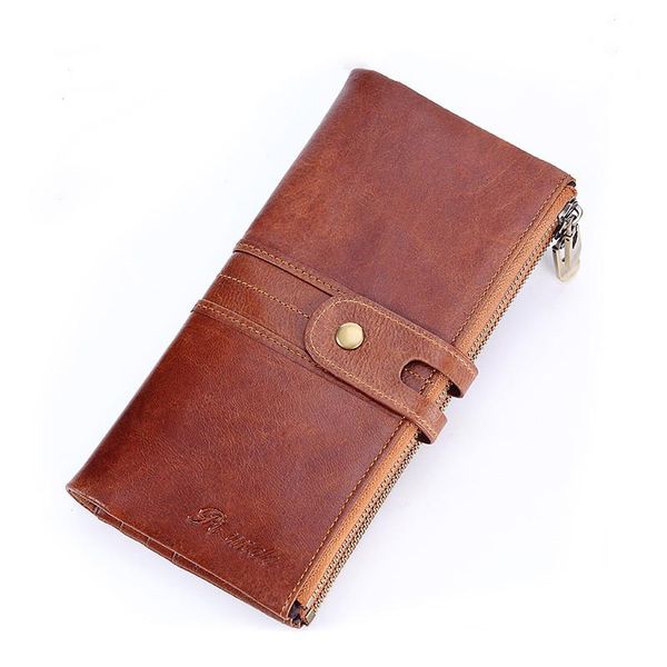 wallets genuine leather long wallet credit id cards holder male zipper hasp coin pocket natural skin clutch handy men purse money bag, Red;black
wallets genuine leather long wallet credit id cards holder male zipper hasp coin pocket natural skin clutch handy men purse money bag, Red;black