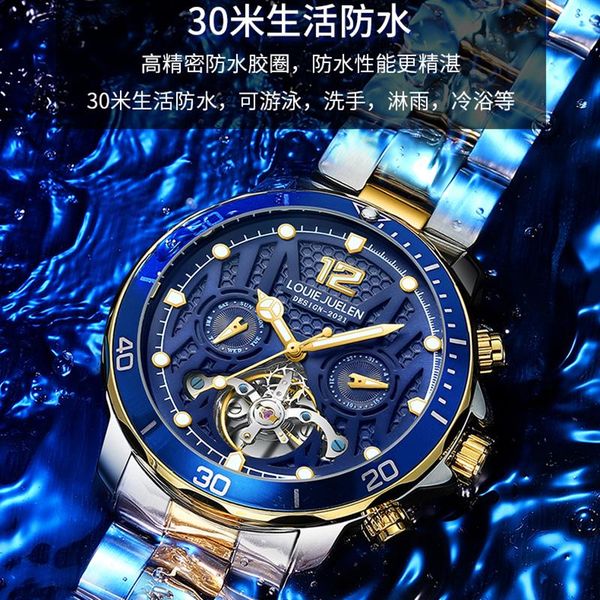 wristwatches fashion sports mechanical men watches waterproof business male automatic writwatches relogio masculino, Slivery;brown
wristwatches fashion sports mechanical men watches waterproof business male automatic writwatches relogio masculino, Slivery;brown