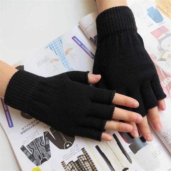five fingers gloves 1 pair men women' black half finger knit elastic warm winter work, Blue;gray
five fingers gloves 1 pair men women' black half finger knit elastic warm winter work, Blue;gray