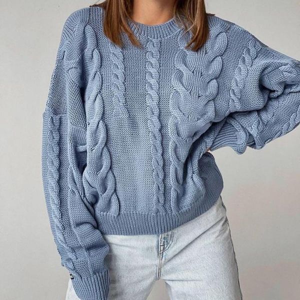 women's sweaters pre sale fall 2021 women clothing temperament fashion solid color loose large round neck twist knitted pullover sweate, White;black
women's sweaters pre sale fall 2021 women clothing temperament fashion solid color loose large round neck twist knitted pullover sweate, White;black