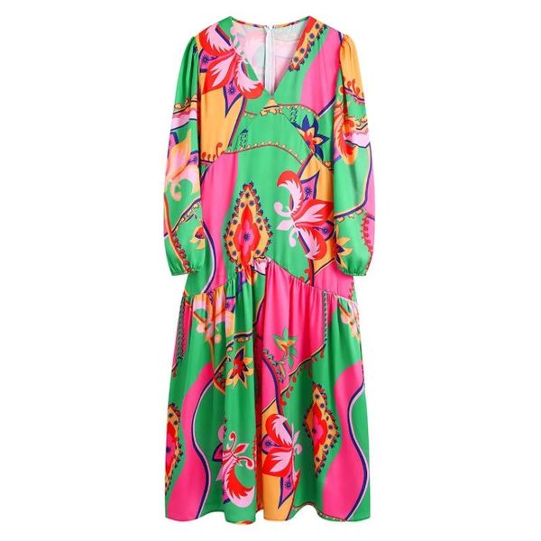 casual dresses women digital printing v neck midi dress female long sleeve clothes lady loose vestido d8831, Black;gray
casual dresses women digital printing v neck midi dress female long sleeve clothes lady loose vestido d8831, Black;gray