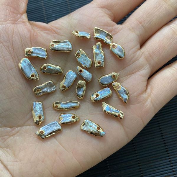 charms 1pcs white irregular shape perforated copper color edging natural freshwater pearl jewelry designer charm wholesale, Bronze;silver
charms 1pcs white irregular shape perforated copper color edging natural freshwater pearl jewelry designer charm wholesale, Bronze;silver