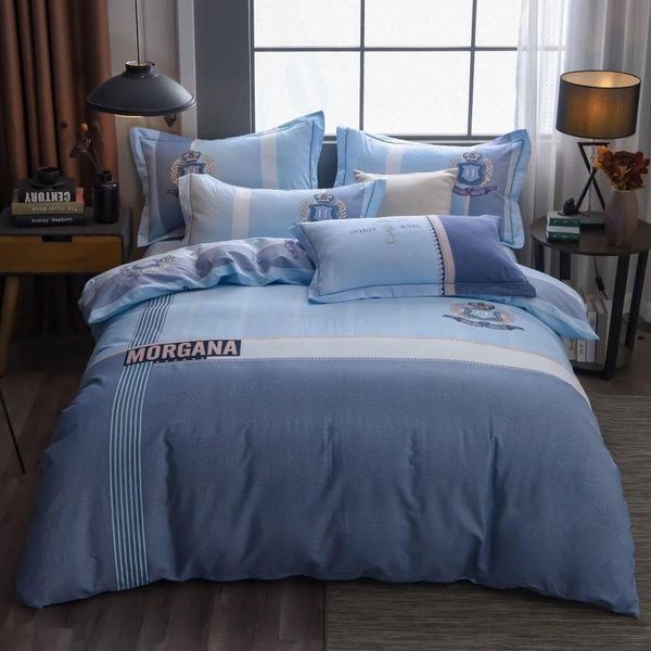 bedding sets set blue series cotton 133x72 high count and density printed european bed sheet quilt cover pillowcase
bedding sets set blue series cotton 133x72 high count and density printed european bed sheet quilt cover pillowcase