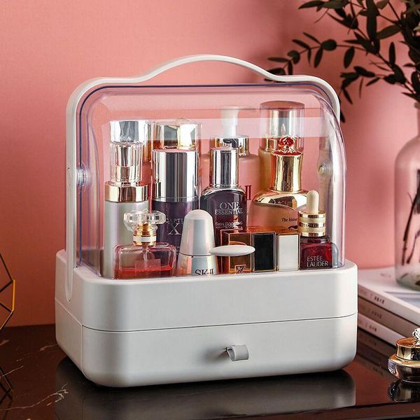 makeup organizer built-in drawers plastic cosmetic storage box jewelry container make up case holder organizers home boxes & bins
makeup organizer built-in drawers plastic cosmetic storage box jewelry container make up case holder organizers home boxes & bins